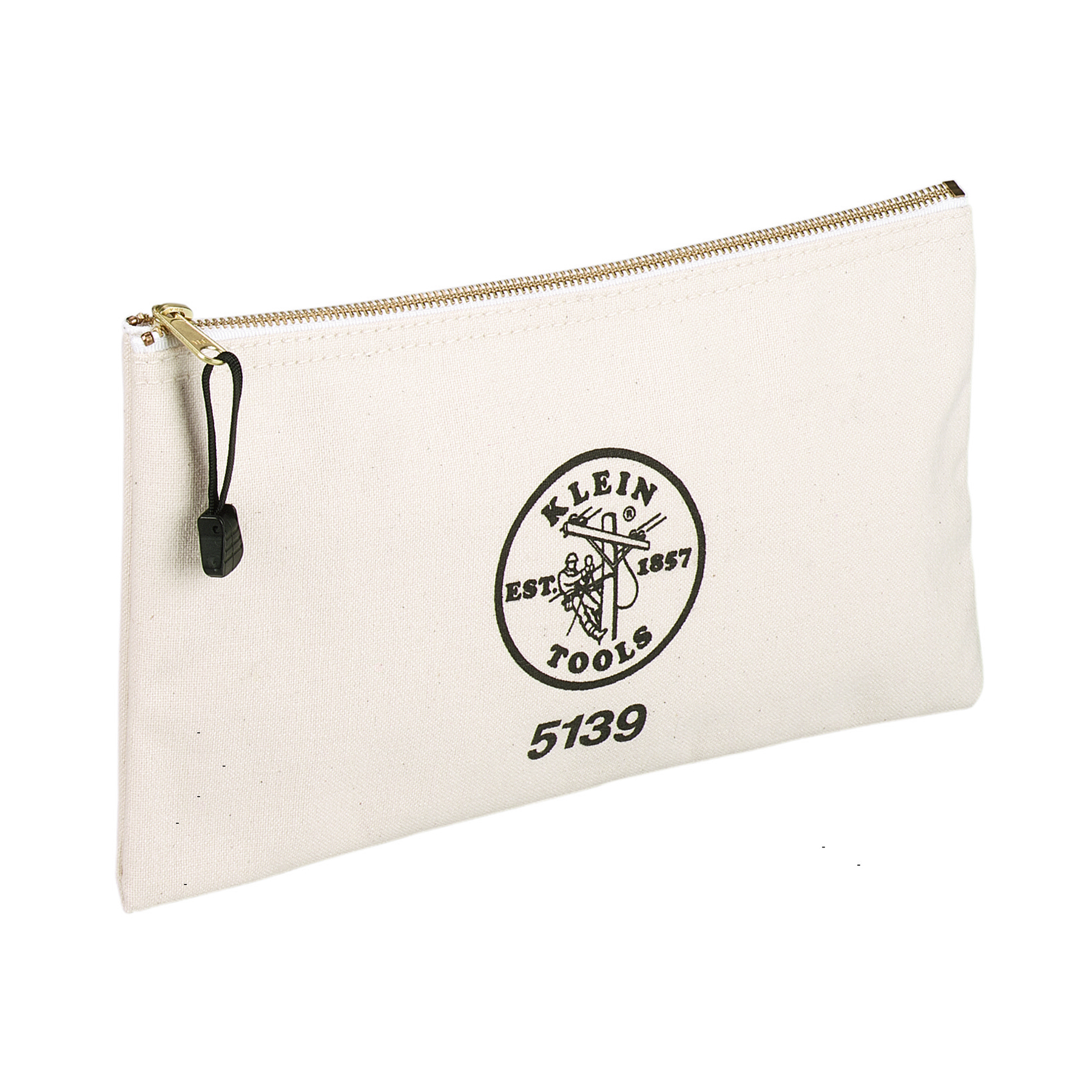Klein 5539CPAK Zipper Bags, Assorted Canvas Tool Pouches, 3-Pack