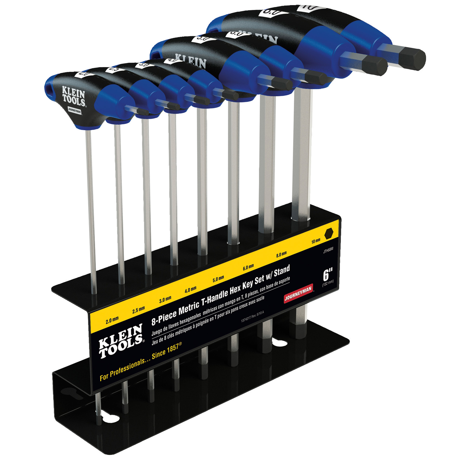 thumbnail image 2 of T-Handle Hex Key Set 9 Piece Imperial - Tools 2 of 11